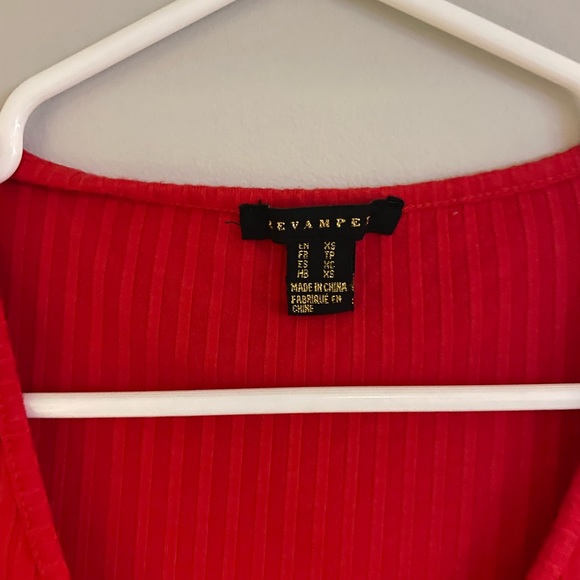 XS Revamped red body suit. - Picture 2 of 4